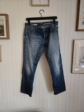 Gap Selvedge Distressed Boyfriend Jeans